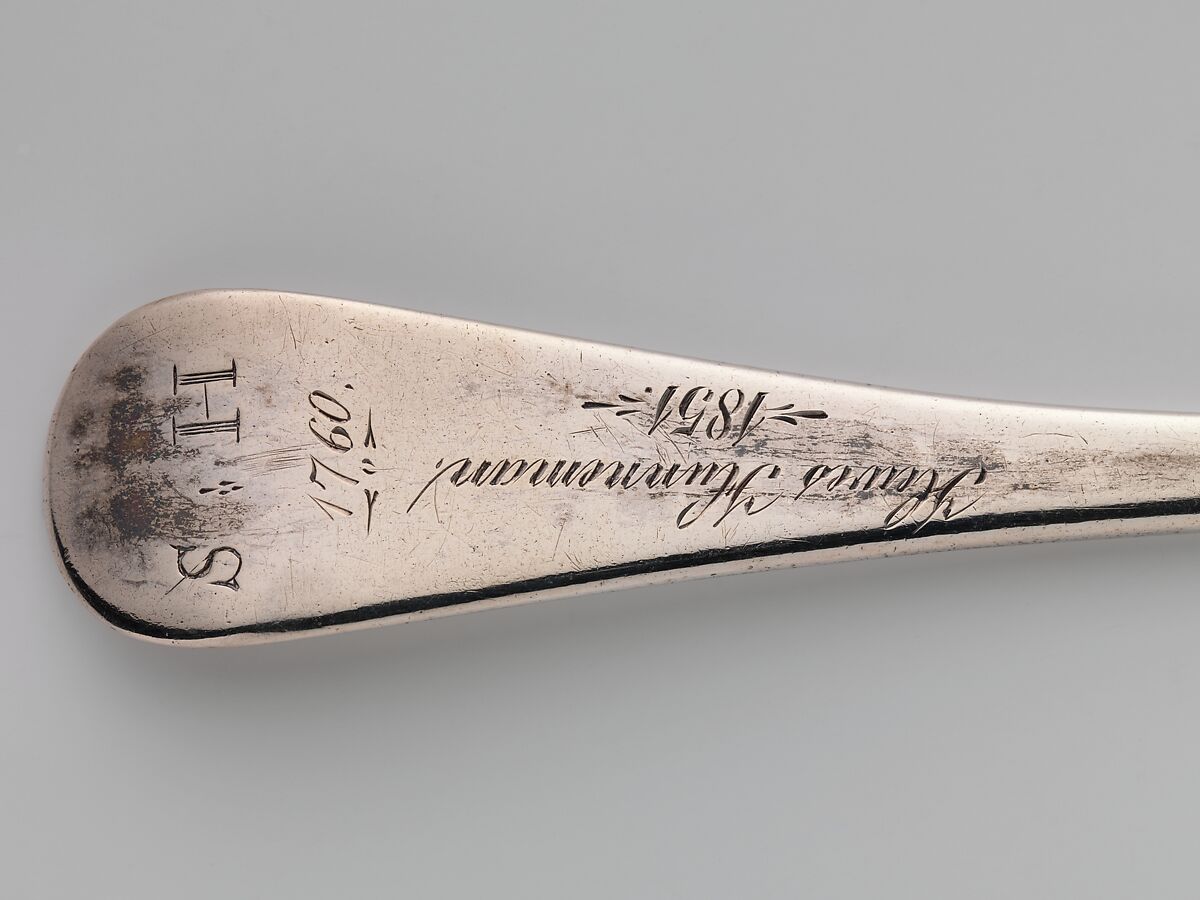 Spoon, Paul Revere Jr. (American, Boston, Massachusetts 1734–1818 Boston, Massachusetts), Silver, American