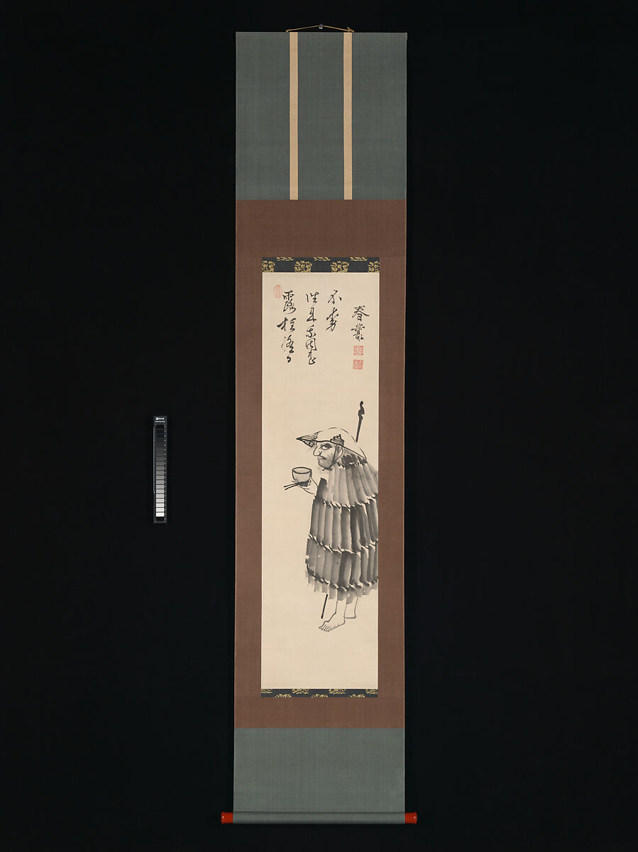 The Monk Daitō Kokushi as a Beggar, Shunsō Joshu (Japanese, 1750–1839), Hanging scroll; ink on paper, Japan