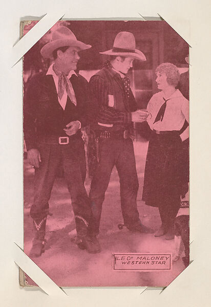 Leo Maloney from Western Stars or Scenes Exhibit Cards series (W412 ...