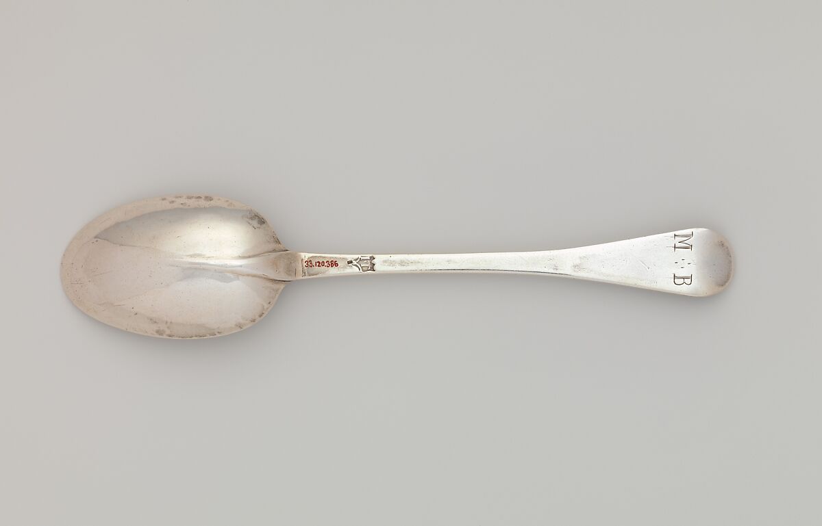Spoon, John Tanner (1713–1785), Silver, American