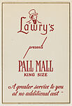 Lawry's presents Pall Mall King Size, from the 