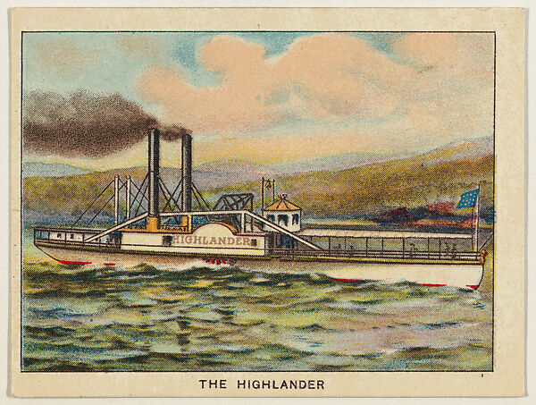 The Highlander, from the "Hudson-Fulton" series (T72), issued with Turkey Red Cigarettes by the American Tobacco Company, Issued by American Tobacco Company, Commercial color lithograph 