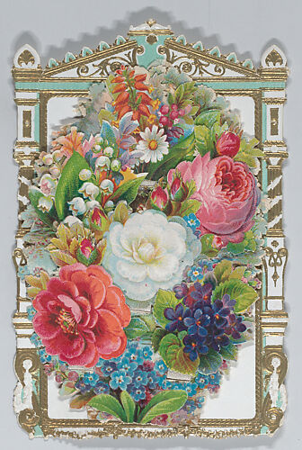 Valentine - Mechanical -- armoire, family,  flowers