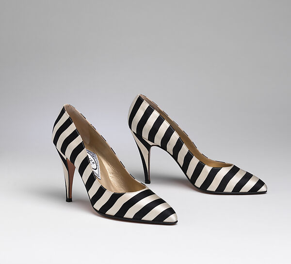 Shoes, Gianni Versace (Italian, founded 1978), silk, leather, Italian 