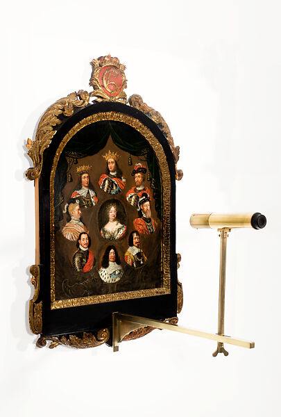 Picture Puzzle of Christian V, King of Denmark and Norway, Bendix Grodtschilling the Elder (1620–1690), Oil on panel, gilding, metalwork, Danish 