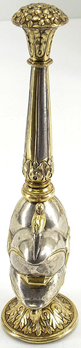 Rosewater Sprinkler (Gulab Pash), Silver; surface partially gilt