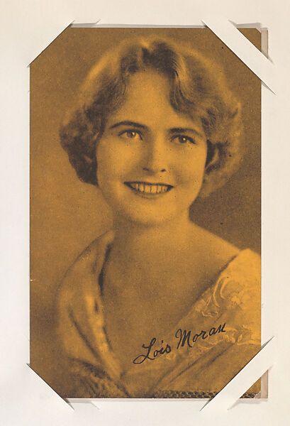 Lois Moran from Movie Stars Exhibit Cards series (W401), Commercial color photolithograph 