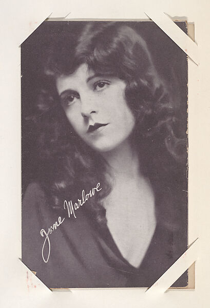 June Marlowe from Movie Stars Exhibit Cards series (W401), Commercial photolithograph 