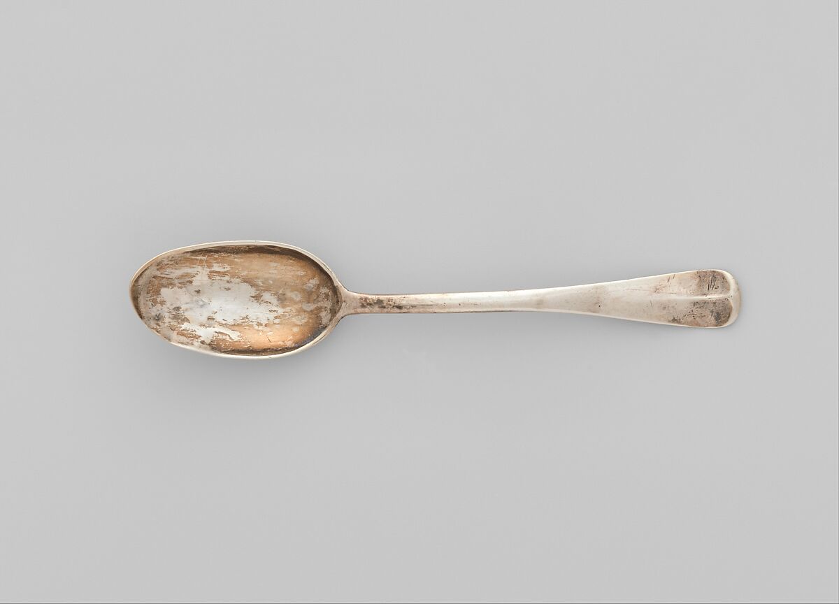 Spoon, Marked by B. T., Silver, American