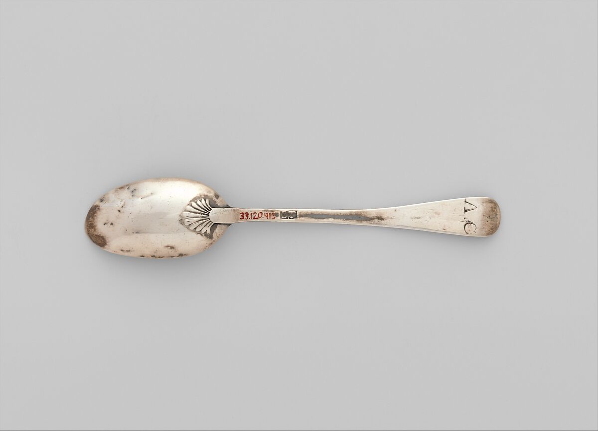 Spoon, Marked by B. T., Silver, American
