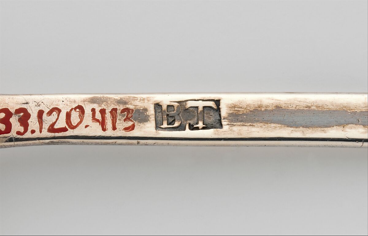 Spoon, Marked by B. T., Silver, American