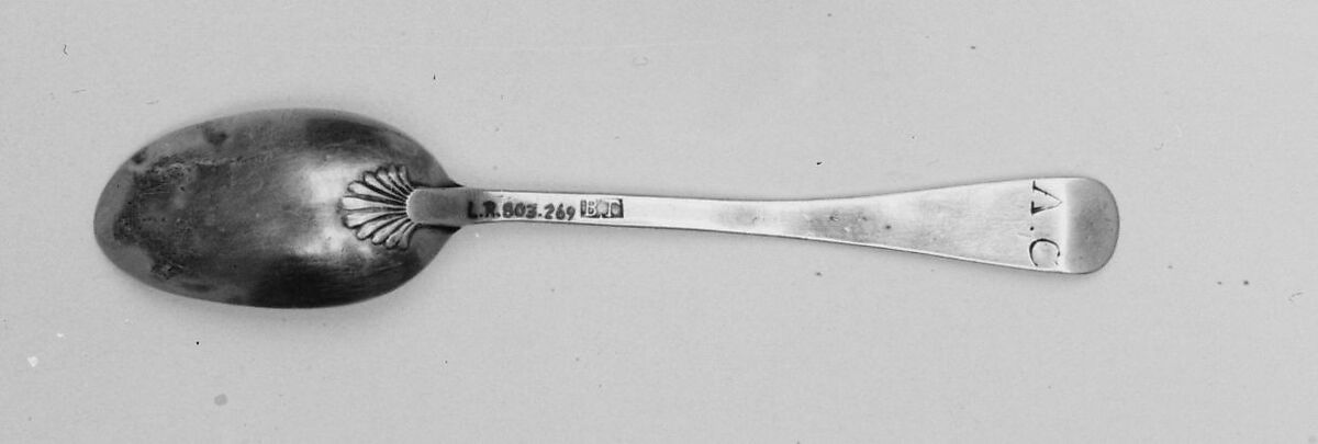 Spoon, Marked by B. T., Silver, American 