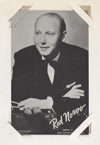 Red Norvo from Mutoscope Music Corporation of America series (W409), International Mutoscope Reel Company, Commercial photolithograph 