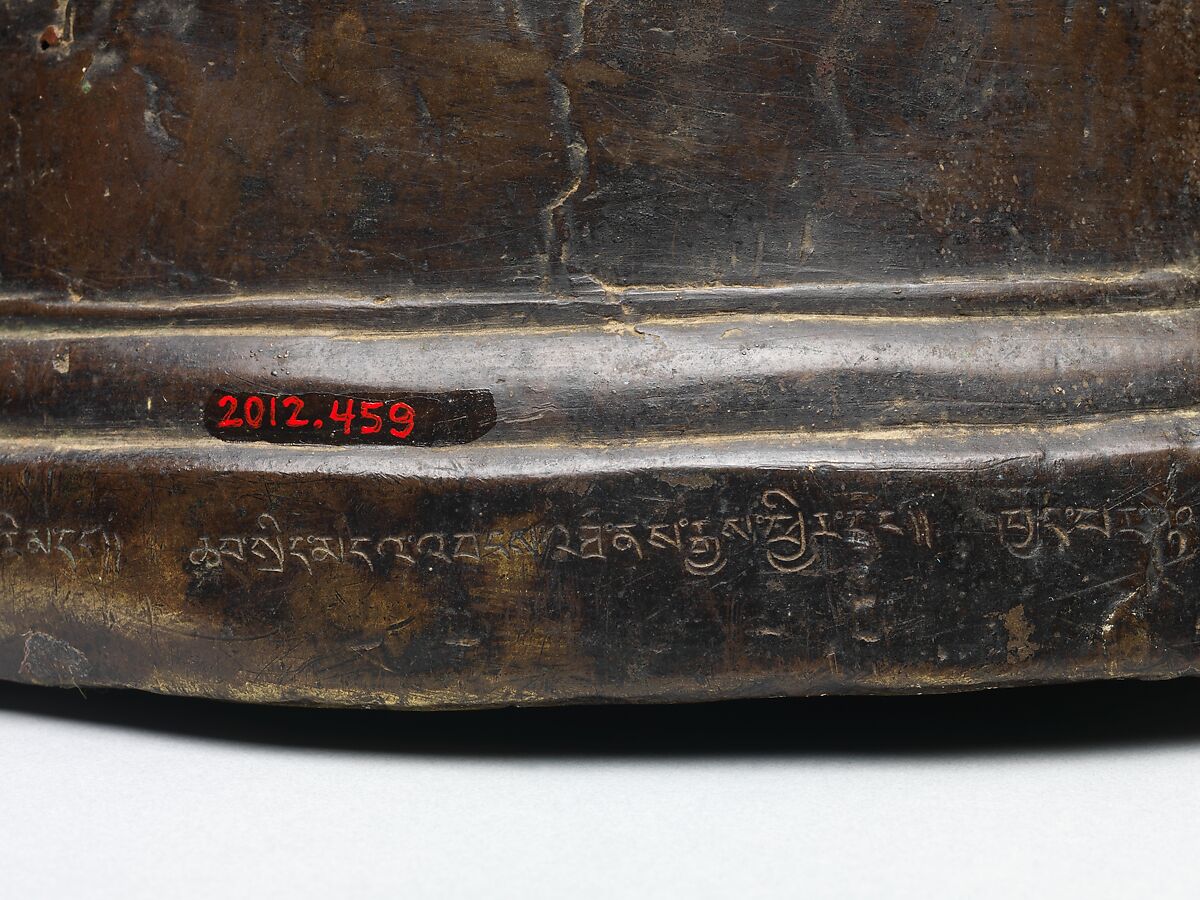 The Spiritual Master Padmasambhava, Copper alloy with copper and silver inlay, Western Tibet or Ladakh