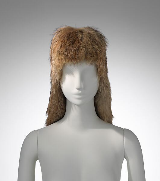 Headpiece, Maison Margiela (French, founded 1988), fur, French