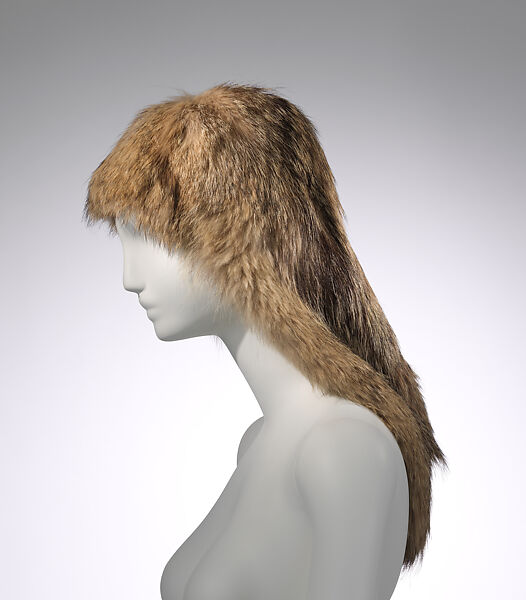 Headpiece, Maison Margiela (French, founded 1988), fur, French 