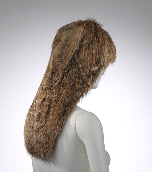 Headpiece, Maison Margiela (French, founded 1988), fur, French