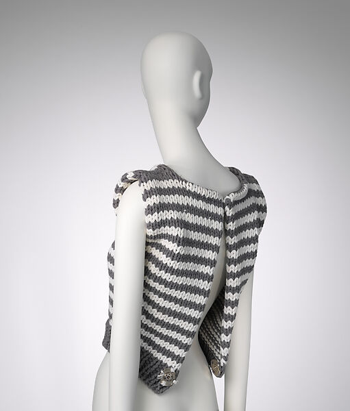 Sweater, Maison Margiela (French, founded 1988), cotton, acrylic, metal, French