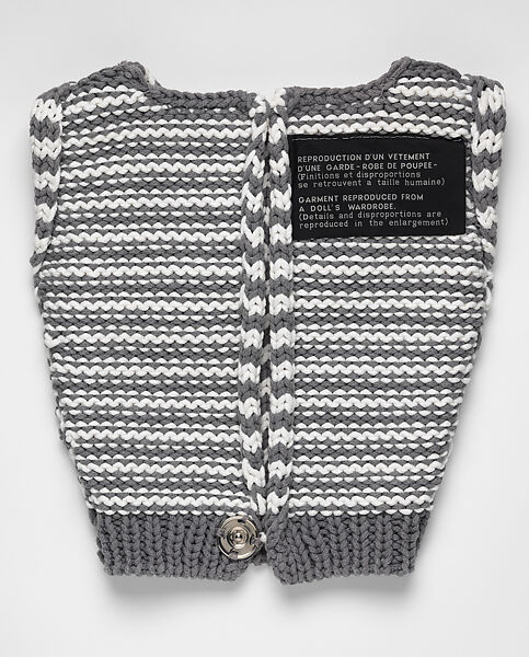 Sweater, Maison Margiela (French, founded 1988), cotton, acrylic, metal, French