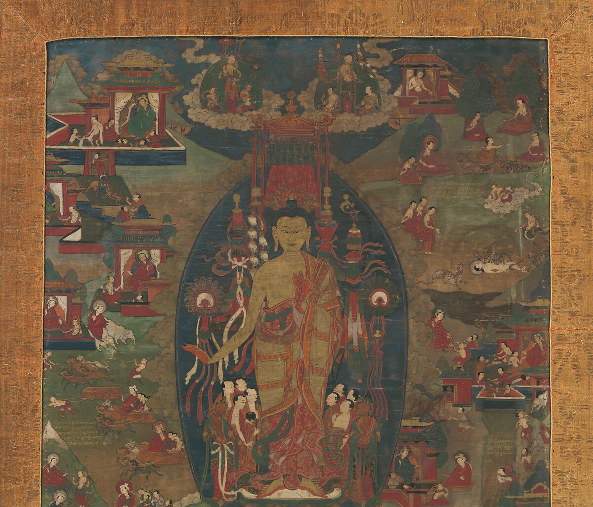 シダルタガウタム(釈迦) Buddha Shakyamuni and Scenes of His Previous Lives (Jataka Tales