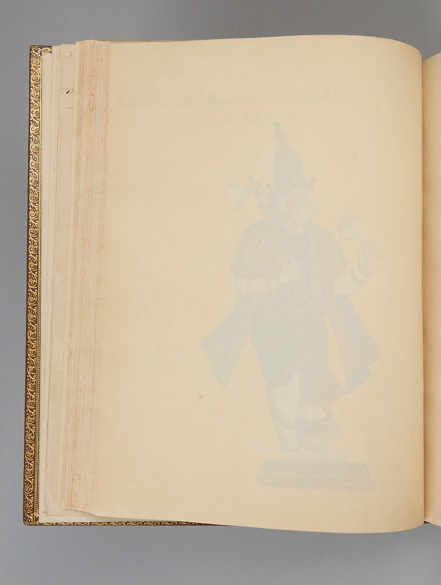 Album depicting one hundred Hindu gods, Unidentified artists (Indian, Madurai, ca. 1830s), Watercolor, ink, and gold on paper, India, Madurai, Tamil Nadu