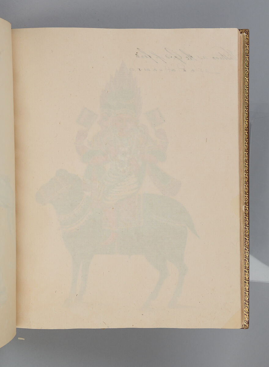 Album depicting one hundred Hindu gods, Unidentified artists (Indian, Madurai, ca. 1830s), Watercolor, ink, and gold on paper, India, Madurai, Tamil Nadu