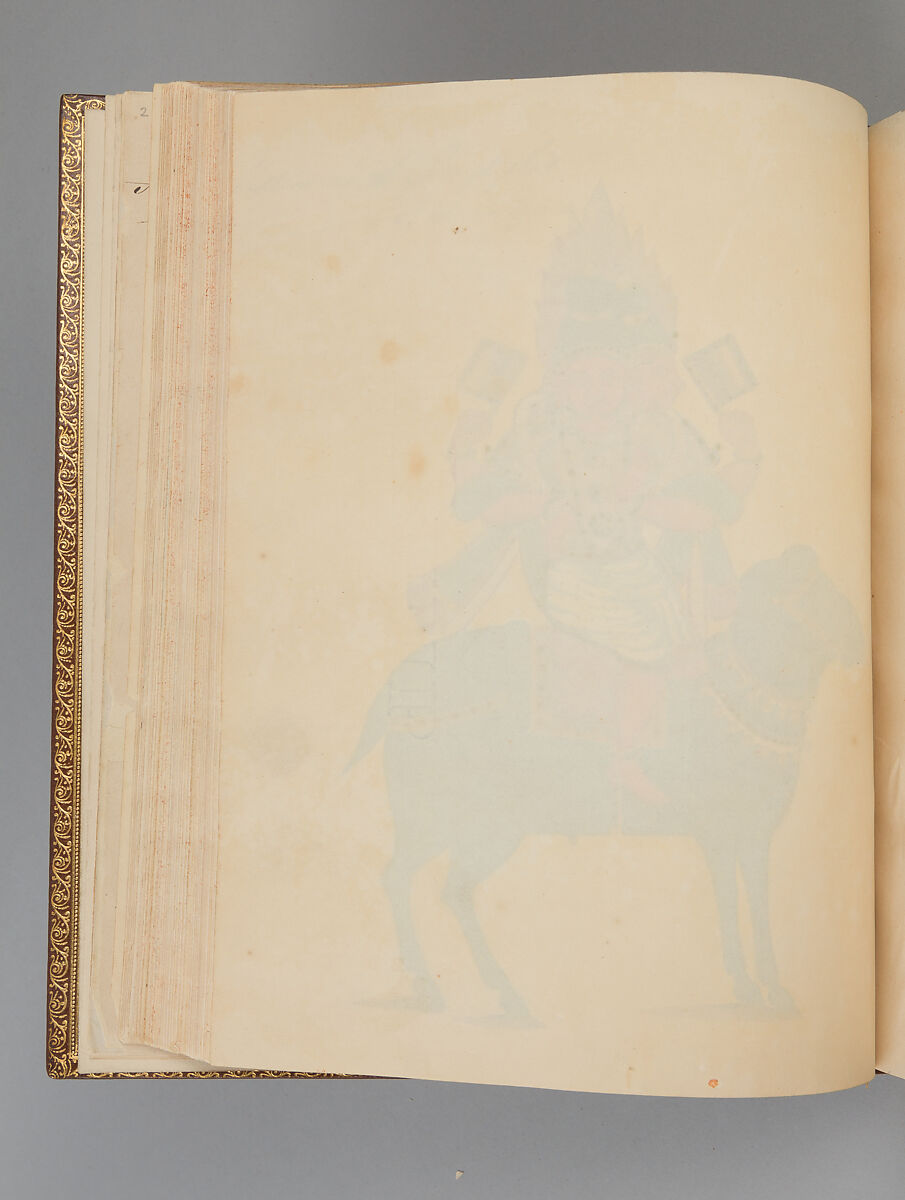 Album depicting one hundred Hindu gods, Unidentified artists (Indian, Madurai, ca. 1830s), Watercolor, ink, and gold on paper, India, Madurai, Tamil Nadu
