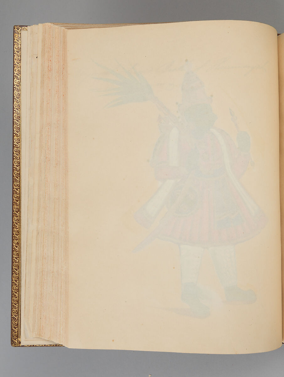 Album depicting one hundred Hindu gods, Unidentified artists (Indian, Madurai, ca. 1830s), Watercolor, ink, and gold on paper, India, Madurai, Tamil Nadu