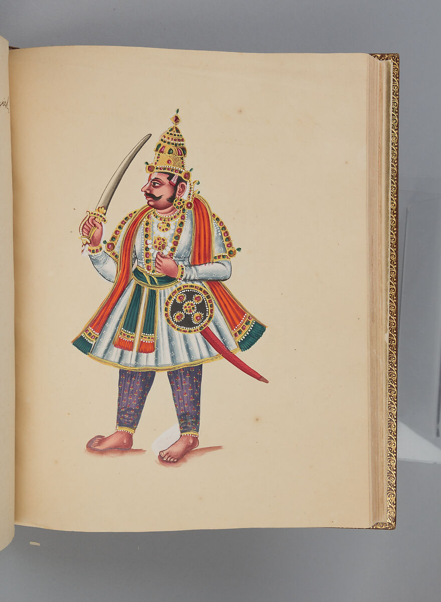 Album depicting one hundred Hindu gods, Unidentified artists (Indian, Madurai, ca. 1830s), Watercolor, ink, and gold on paper, India, Madurai, Tamil Nadu