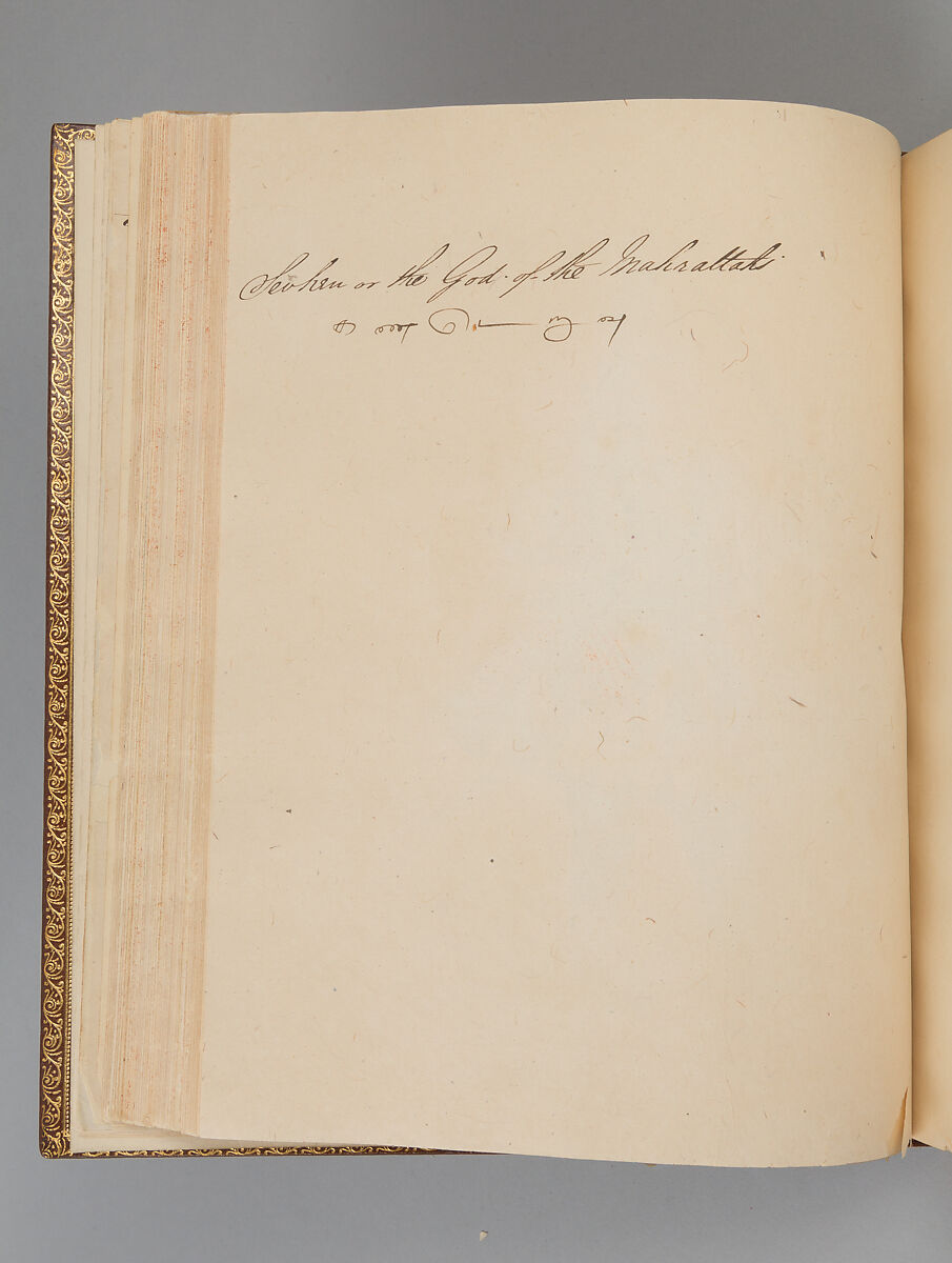 Album depicting one hundred Hindu gods, Unidentified artists (Indian, Madurai, ca. 1830s), Watercolor, ink, and gold on paper, India, Madurai, Tamil Nadu