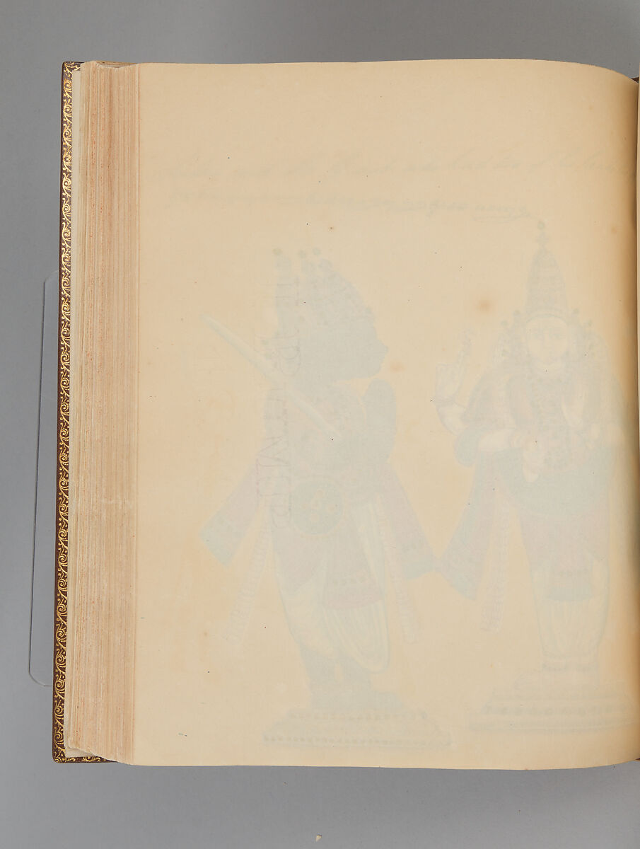 Album depicting one hundred Hindu gods, Unidentified artists (Indian, Madurai, ca. 1830s), Watercolor, ink, and gold on paper, India, Madurai, Tamil Nadu