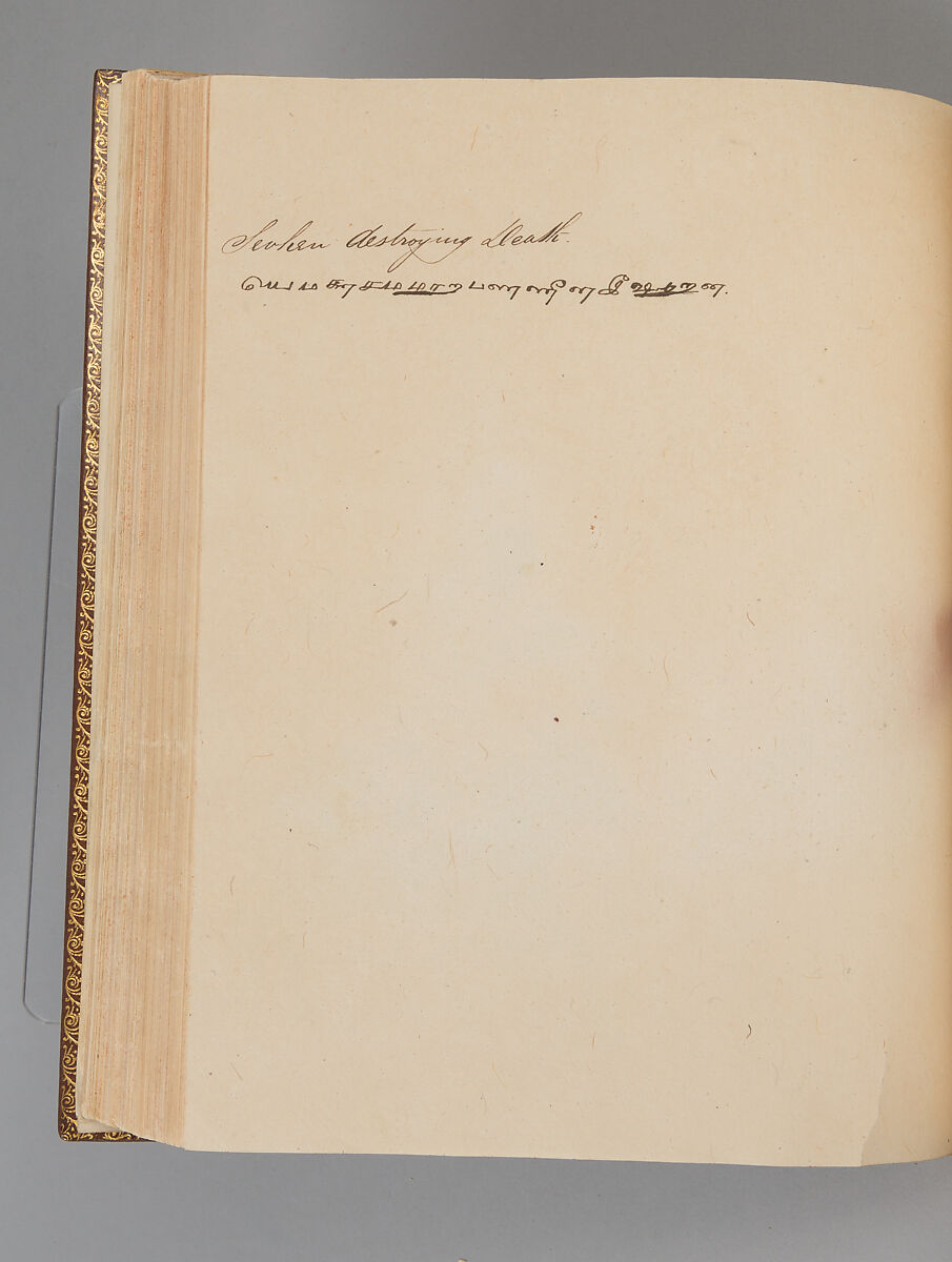 Album depicting one hundred Hindu gods, Unidentified artists (Indian, Madurai, ca. 1830s), Watercolor, ink, and gold on paper, India, Madurai, Tamil Nadu