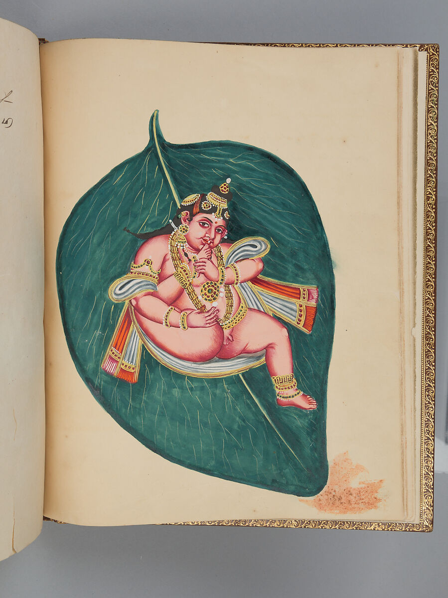 Album depicting one hundred Hindu gods, Unidentified artists (Indian, Madurai, ca. 1830s), Watercolor, ink, and gold on paper, India, Madurai, Tamil Nadu