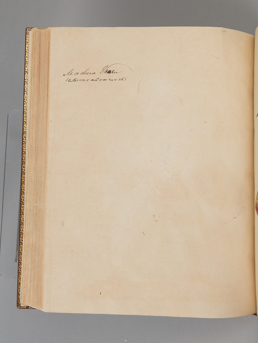 Album depicting one hundred Hindu gods, Unidentified artists (Indian, Madurai, ca. 1830s), Watercolor, ink, and gold on paper, India, Madurai, Tamil Nadu