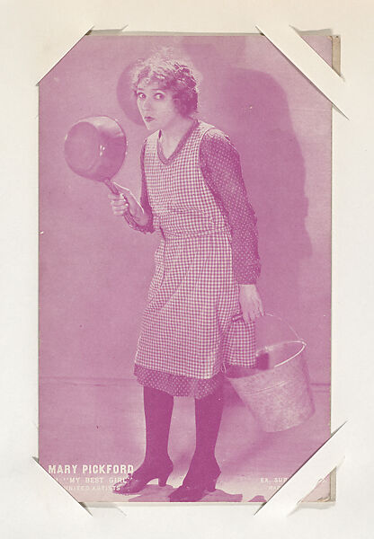 Mary Pickford in "My Best Girl" from Scenes from Movies Exhibit Cards series (W404), Exhibit Supply Company, Commercial color photolithograph 