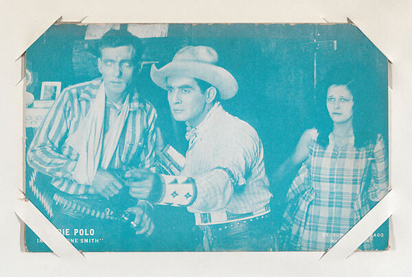 Eddie Polo in "Cyclone Smith" from Western Stars or Scenes Exhibit Cards series (W412), Exhibit Supply Company, Commercial color photolithograph 