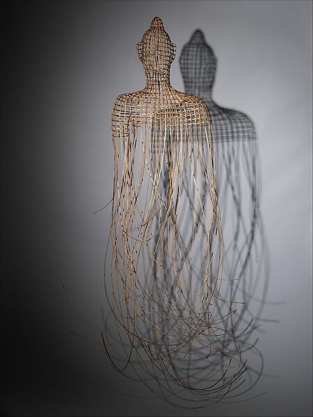 Buddha 2, Sopheap Pich (born Battambang, Cambodia 1971), Rattan, wire, dye, Cambodia 