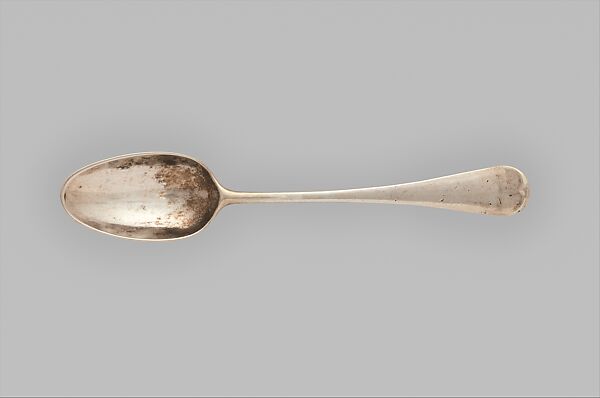 Spoon, Marked by I. W., Silver, American