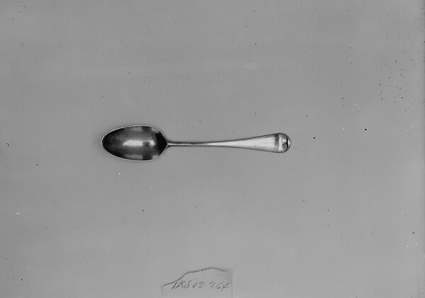 Spoon, Marked by I. W., Silver, American 