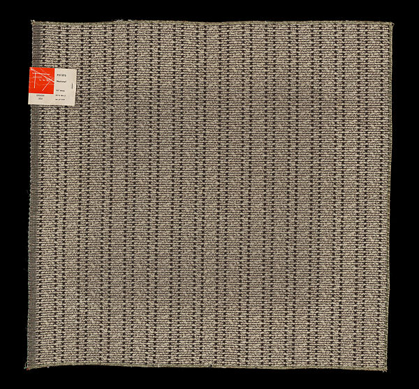 Sample Design 504 “52” Wool Texture”, Frank Lloyd Wright (American, Richland Center, Wisconsin 1867–1959 Phoenix, Arizona), Wool and rayon, American 