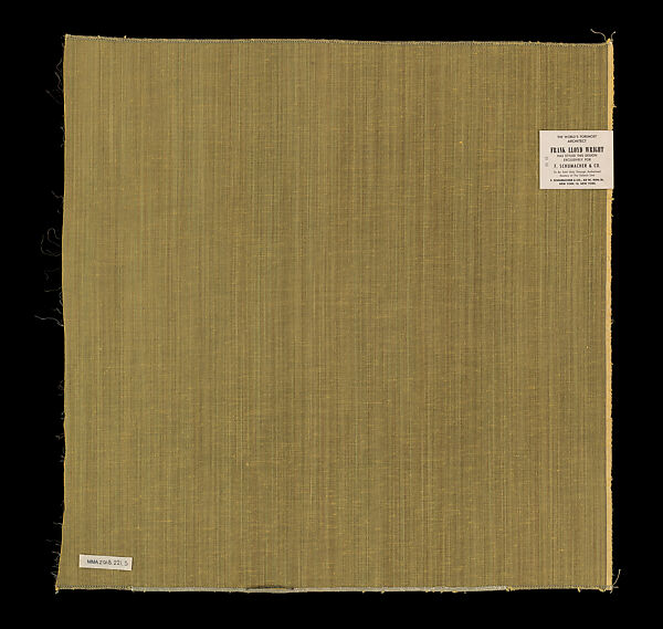 Sample Design 506, Frank Lloyd Wright (American, Richland Center, Wisconsin 1867–1959 Phoenix, Arizona), Rayon, American