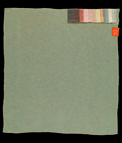 Sample Design 505 “48” Reversible Casement”, Frank Lloyd Wright (American, Richland Center, Wisconsin 1867–1959 Phoenix, Arizona), Rayon, cotton, lurex, American 