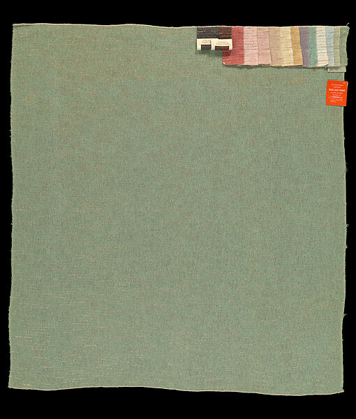 Sample Design 505 “48” Reversible Casement”, Frank Lloyd Wright (American, Richland Center, Wisconsin 1867–1959 Phoenix, Arizona), Rayon, cotton, lurex, American