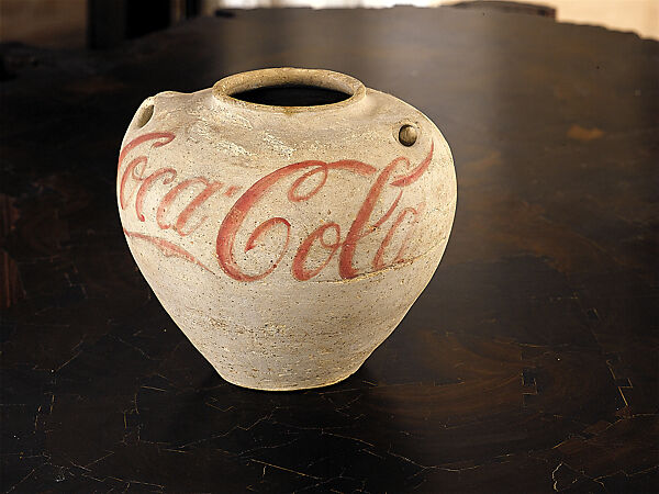 Han Jar Overpainted with Coca-Cola Logo