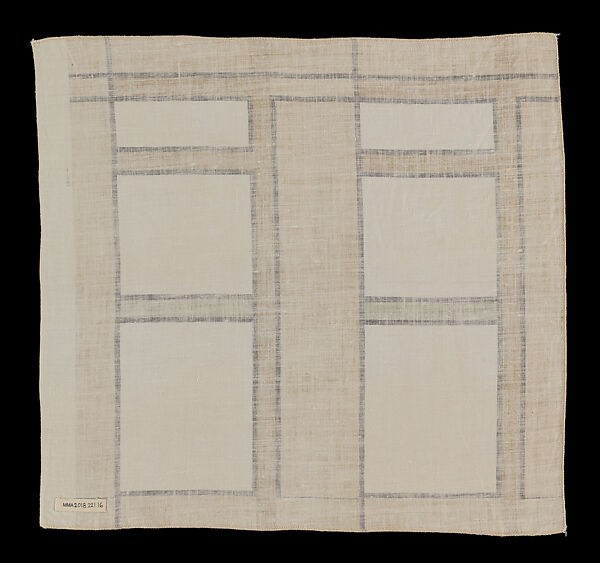 Sample Design 403, Frank Lloyd Wright (American, Richland Center, Wisconsin 1867–1959 Phoenix, Arizona), Linen, American
