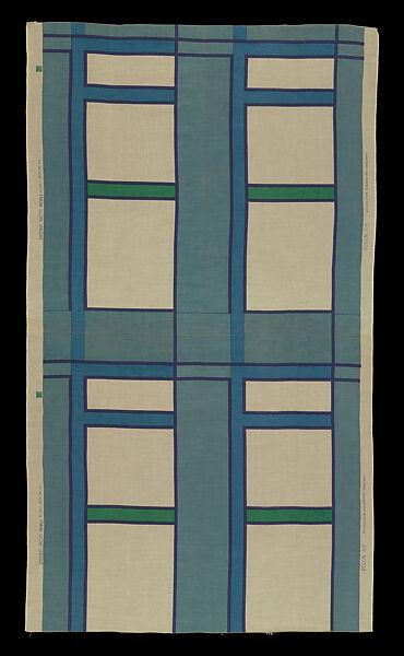 Length Design 103, Frank Lloyd Wright (American, Richland Center, Wisconsin 1867–1959 Phoenix, Arizona), Linen, American 