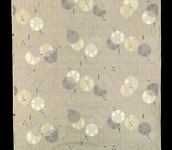 Length Design 104, Frank Lloyd Wright (American, Richland Center, Wisconsin 1867–1959 Phoenix, Arizona), Silk and fortisan, American