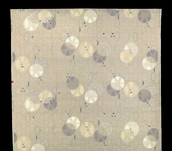 Length Design 104, Frank Lloyd Wright (American, Richland Center, Wisconsin 1867–1959 Phoenix, Arizona), Silk and fortisan, American