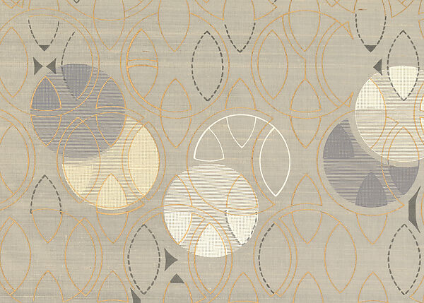 Length Design 104, Frank Lloyd Wright (American, Richland Center, Wisconsin 1867–1959 Phoenix, Arizona), Silk and fortisan, American