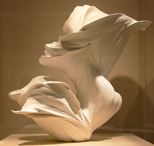 Flow, Fujikasa Satoko (Japanese, born 1980), Sand-glazed stoneware with matte white slip, Japan 